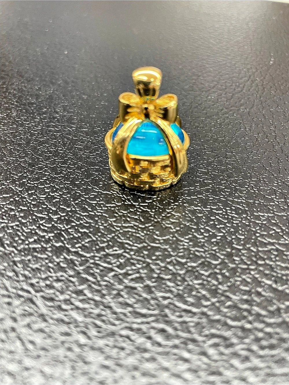 Joan Rivers Gold & Blue Statement Pendant